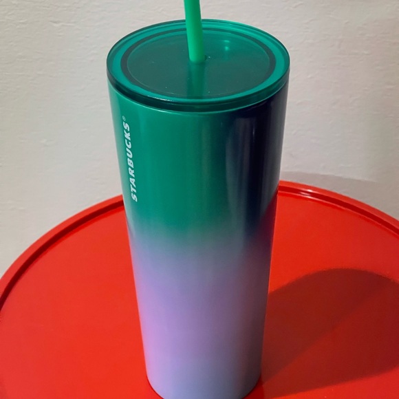 ✨NEW Starbucks 2022 Summer🍋🍈Lime Prism Spray Ombre Stainless Steel Tumbler - Picture 3 of 9
